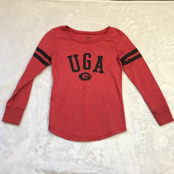 National Collegian UGA Bulldogs Long Sleeve T-Shirt Girls Small University of GA - Picture 6 of 7